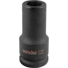 Soquete Sextavado Impacto Longo 3/4" 21mm Aço Cromo Vonder