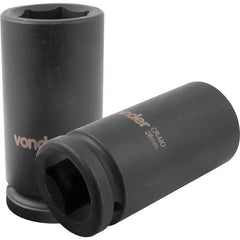 Soquete Sextavado Impacto Longo 3/4" 28mm Aço Cromo Vonder