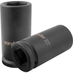 Soquete Sextavado Impacto Longo 3/4" 28mm Aço Cromo Vonder