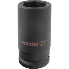 Soquete Sextavado Impacto Longo 3/4" 30mm Aço Cromo Vonder