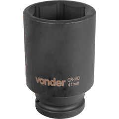 Soquete Sextavado Impacto Longo 3/4" 41mm Aço Cromo Vonder