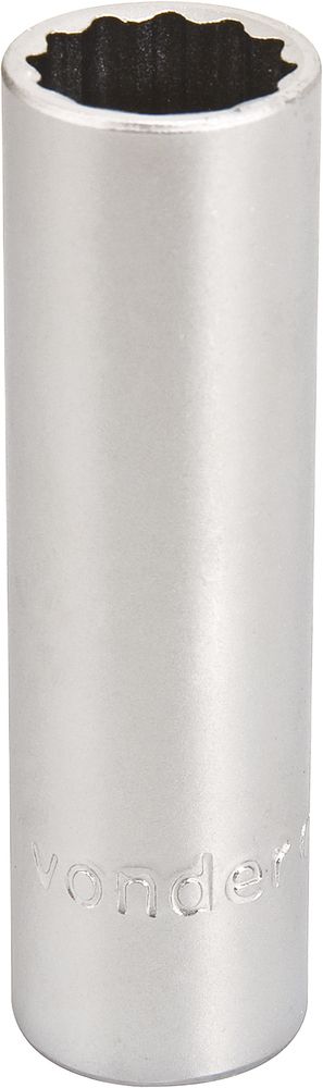 Soquete estriado enc 1/2" 10mm longo vanád. Vonder
