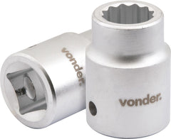 Soquete estriado enc 3/4" 24mm curto vanád. Vonder