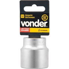 Soquete sextavado enc 1/2" 17mm curto vanád. Vonder