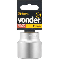 Soquete sextavado enc 1/2" 9mm curto vanád. Vonder