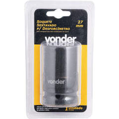 Soquete sextavado impacto encaixe 1" 27mm fosfatizado Vonder