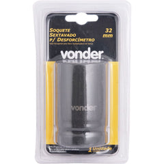 Soquete sextavado impacto encaixe 1" 32mm fosfatizado Vonder