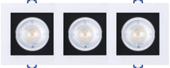 Spot LED Black 3x5W 6500K Triplo Quadrado Black+Decker