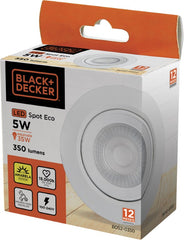 Spot LED ECO 5W 3000K Redondo Black+Decker
