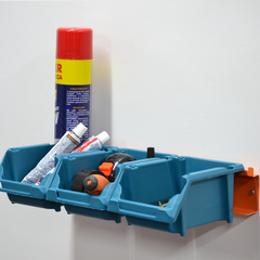 Suporte com 3 Gavetas N3 Azul Parede E Painel Presto