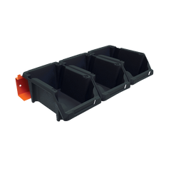 Suporte com 3 Gavetas N3 Preto Parede E Painel Presto