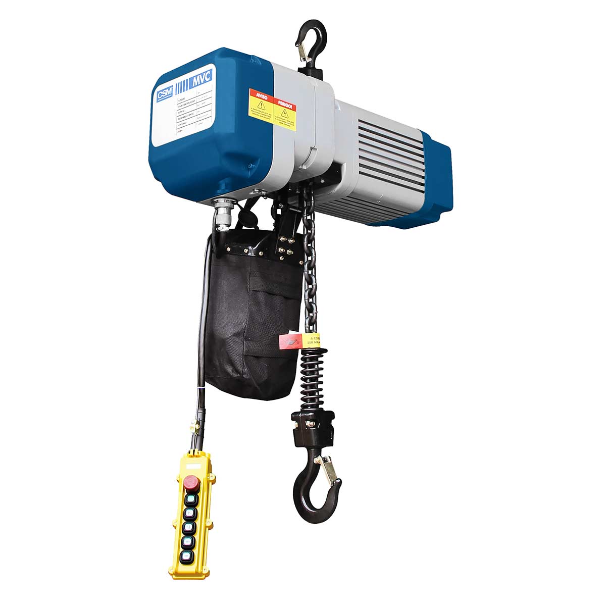 Talha Elétrica de Corrente 380V Eleva 6 metros 1 Ton Ed-T Mvc 1T Sem Trole Csm