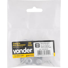 Tarjeta fio redondo zincado 76mm pacote com 1 peça Vonder
