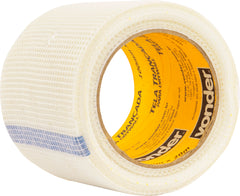Tela Adesiva Trancada Fibra Vidro 100mmx20m Drywall Vonder