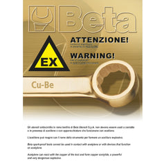 Tesoura Antifaiscante com Composição Copper-beryilium Certificado 1784BA 225 Beta