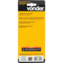 Tesoura para alfaiate 15 cm metálica Vonder