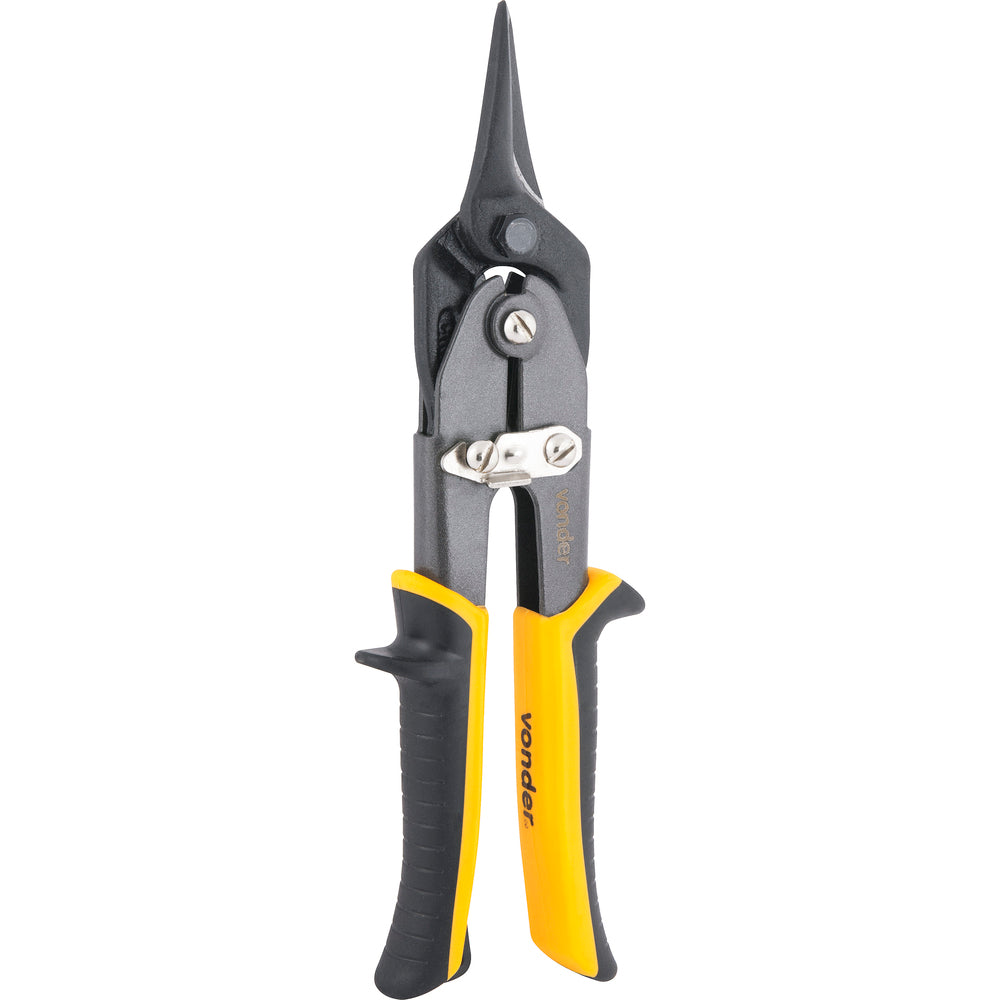 Tesoura Para Chapas Aviação 10  Reta Cromo Vanádio Uso Indus