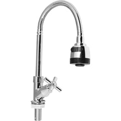 Torneira Para Cozinha Bica Flexível Mesa Aço Inox 1/2'' Abertura Rápida C66 Gourmet Liege