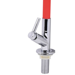 Torneira Cozinha Bica Flexível Mesa Abs Vermelho Abertura Rápida 1/2'' Gourmet C60 Liege