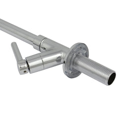 Torneira Para Cozinha Bica Flexível Mesa Latão Aço Inox Abertura Rápida 1/2'' C60 Gourmet Liege