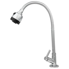 Torneira Para Cozinha Bica Flexível Mesa Latão Aço Inox Abertura Rápida 1/2'' C60 Gourmet Liege