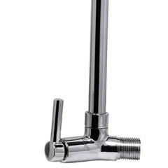 Torneira Cozinha Bica Flexível Parede Latão Aço Inox 1/2'' Abertura Rápida C60 Gourmet Liege