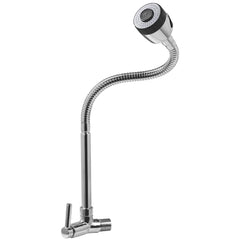 Torneira Cozinha Bica Flexível Parede Latão Aço Inox 1/2'' Abertura Rápida C60 Gourmet Liege