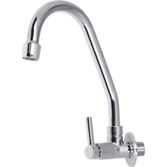 Torneira Para Cozinha Bica Móvel Parede Latão Cromado 1/2'' Abertura Rápida C60 Liege
