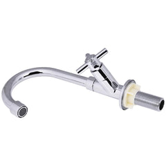 Torneira Para Lavatório Bica Móvel Mesa Latão Cromado 1/2'' Abertura Rápida C66 Liege