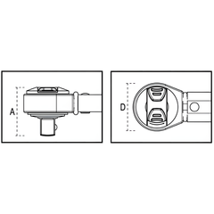 Torquímetro de Estalo 3/8'' Torque 12 a 60 Nm com Catraca Reversível 668RGC/6 Beta
