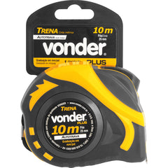 Trena aço 10mx25mm curta auto trava - Vonder Plus