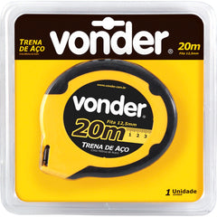 Trena aço 20mx12,5mm longa fechada ponta gancho Vonder