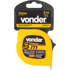 Trena aço 3mx12,5mm curta econômica Vonder