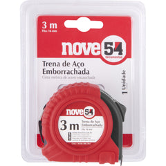 Trena aço 3mx16mm curta emborrachado - Nove54