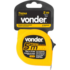 Trena aço 5mx19mm curta econômica Vonder