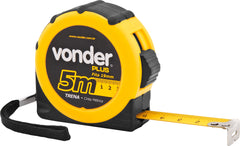 Trena aço 5mx19mm curta emborrachada - Vonder Plus