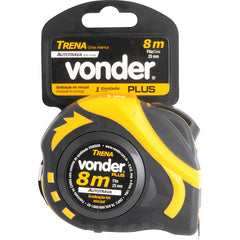 Trena aço 8mx25mm curta auto trava - Vonder Plus