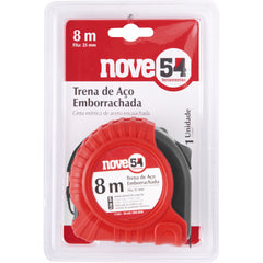 Trena aço 8mx25mm emborrachada - Nove54