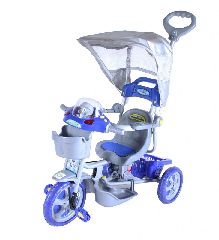 Triciclo Et Capota Removível Com Música E Luzes Azul Bel B