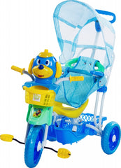 Triciclo gangorra com capota cachorro azul - Bel Brink