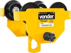 Trole manual 3,0 toneladas largura 100-203mm tm300 - Vonder