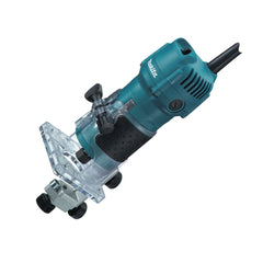 Tupia 6Mm Com Base Articulada Industrial 530W Com Guia Corte Chaves Pinças Maleta 3709K 220V Makita