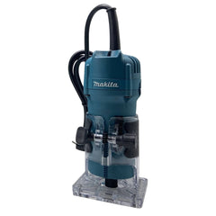Tupia 6Mm Com Base Articulada Industrial 530W Com Guia Corte Chaves Pinças Maleta 3709K 220V Makita