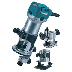 Tupia Eletronica 6Mm Industrial 710W Com Adaptador Coletor Bolsa Acessórios RT0700CX2 220V Makita