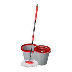 MOP Giratório WAP com Sistema Giratório, Mop de Microfibra e Cabo Ajustável