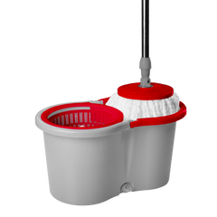 MOP Giratório WAP com Sistema Giratório, Mop de Microfibra e Cabo Ajustável