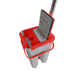 MOP Multiuso WAP Duplo Compacto Limpeza Rápida para Todos os Pisos, Pano de Microfibra