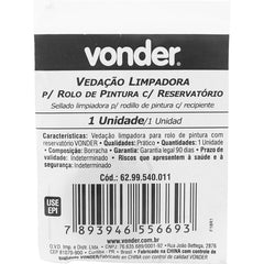 Vedação Limpadora para Rolo Pintura - Vonder