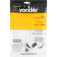 Vedante para Torneira de Pvc 3/4'' com 3 peças Vonder