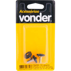 Vedante p/ torneira 1/2" borr. pino metálico c/ 3 pç Vonder